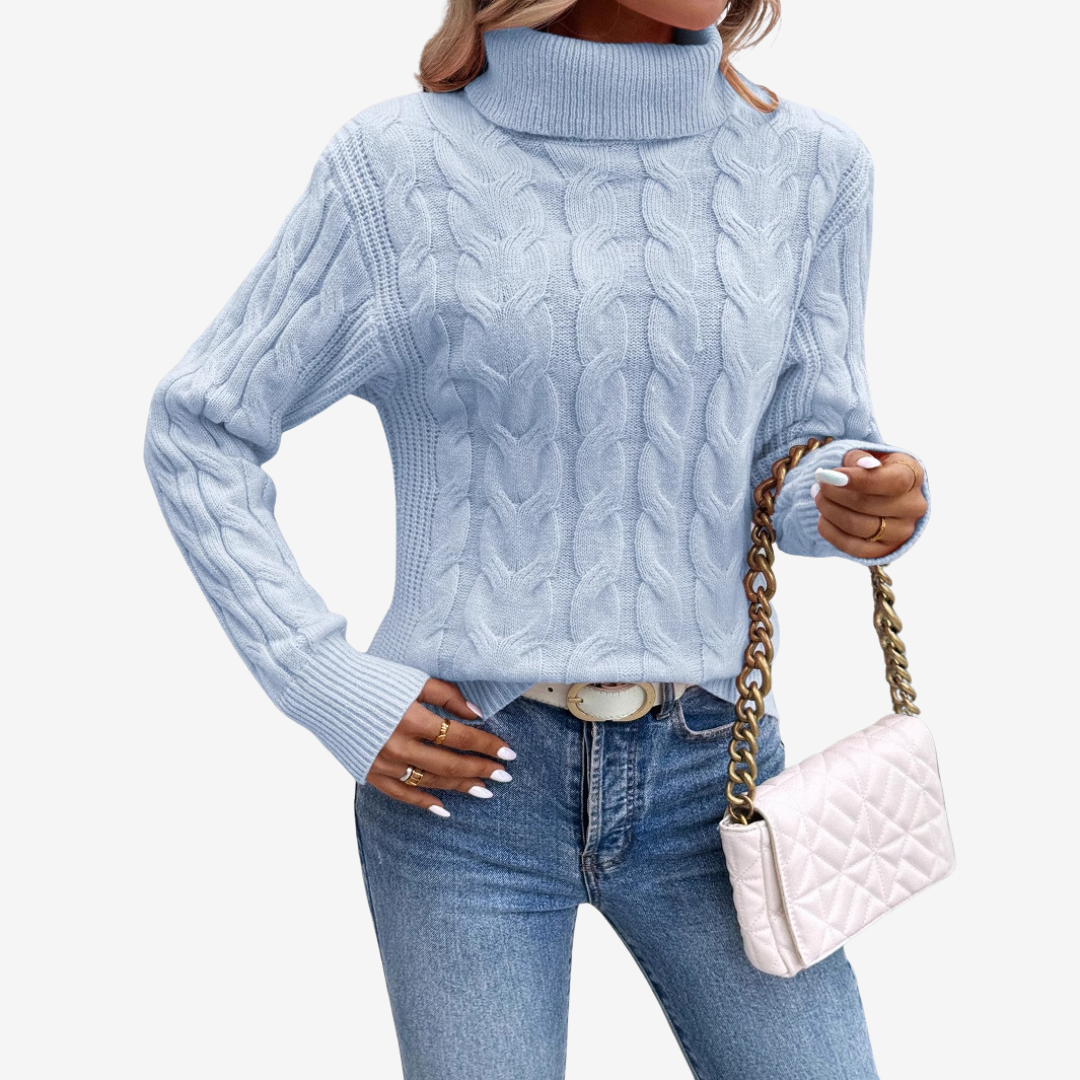 Odile | Pull à Col Roulé Classique