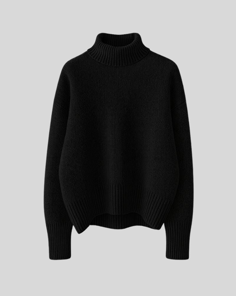 Éléna | Pull Col Montant Chic & Confort