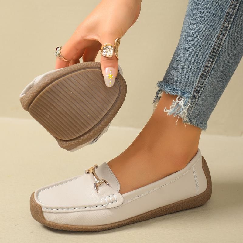 LUNA | Mocassins Souples Dorés