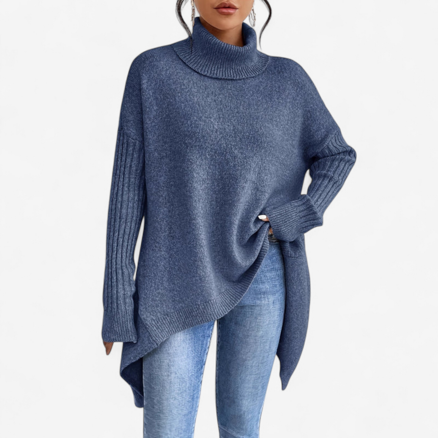 Frédérique | Pull Doux à Col Roulé