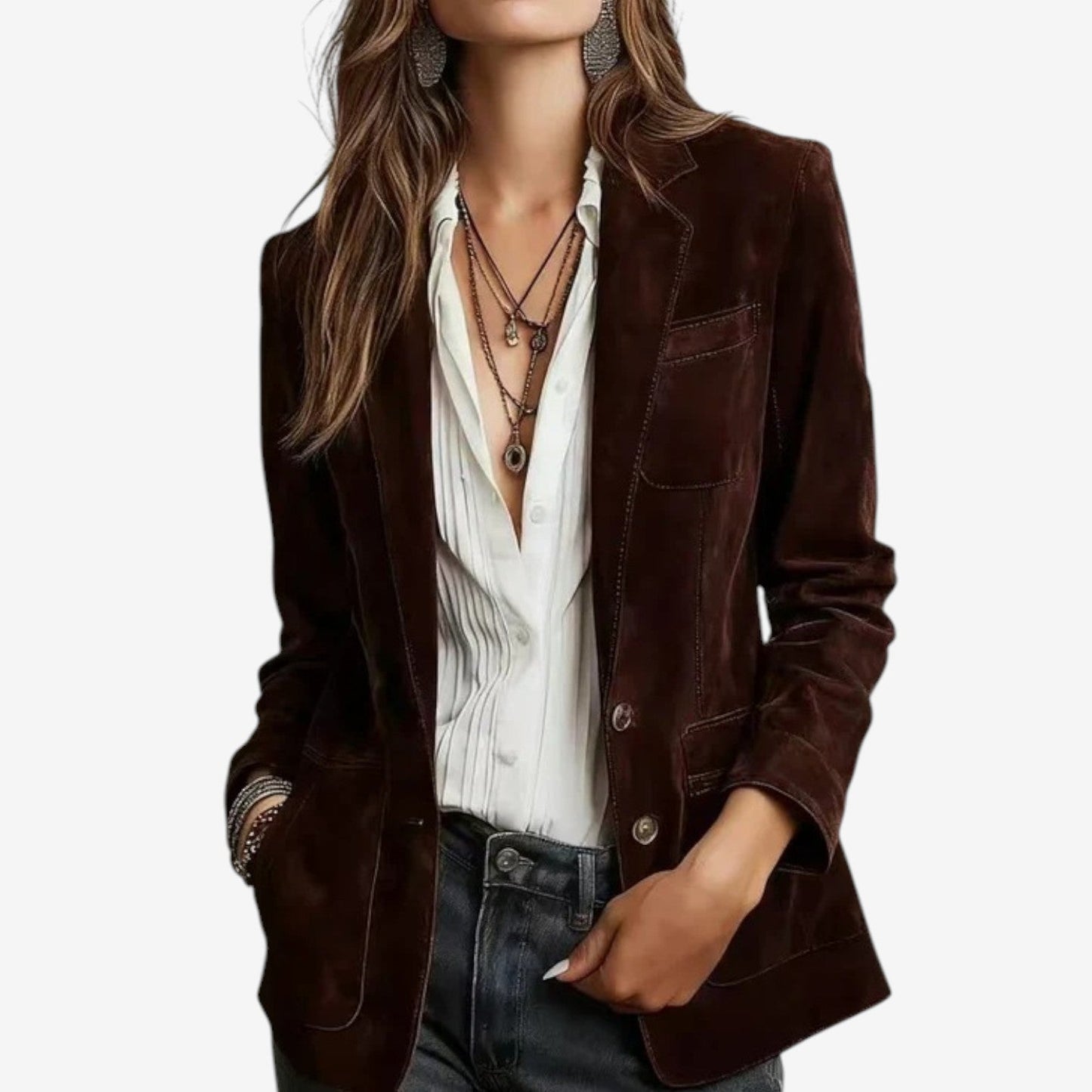 Miruna | Blazer Suédée