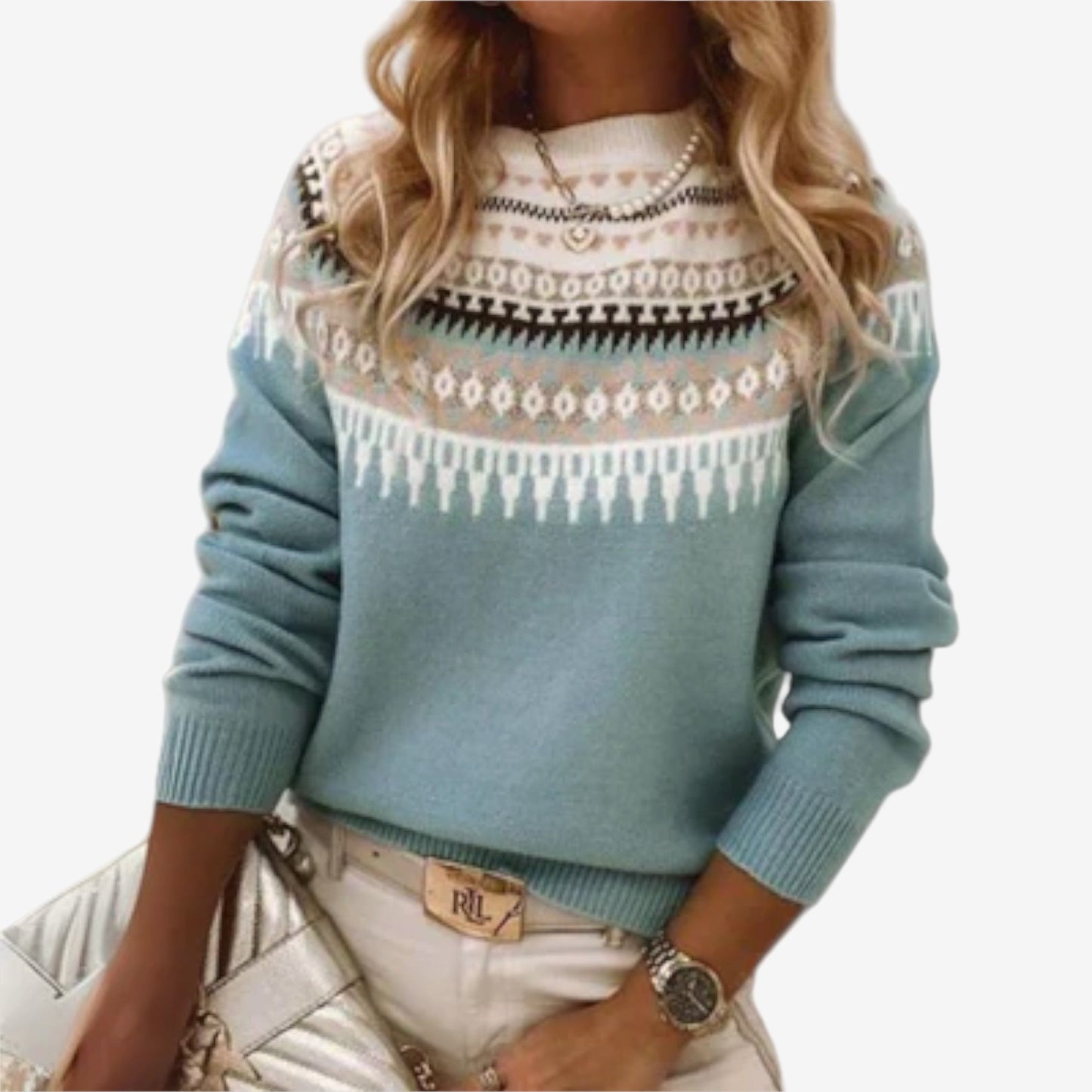 Lina | Pull Motif Élégant