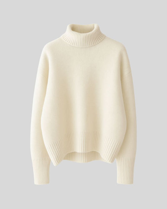 Éléna | Pull Col Montant Chic & Confort