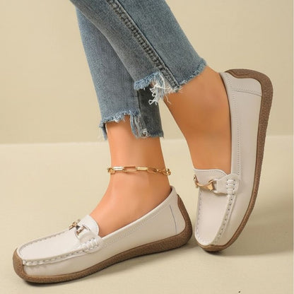 LUNA | Mocassins Souples Dorés