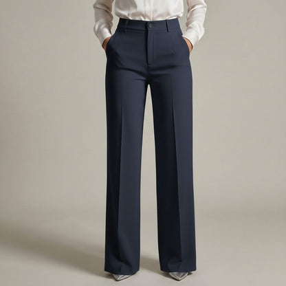 Selma | Pantalon Tailleur Taille Haute Élancé