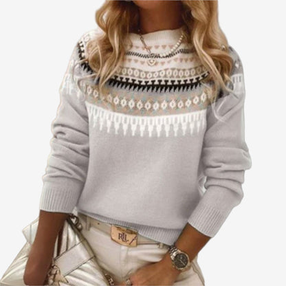Lina | Pull Motif Élégant