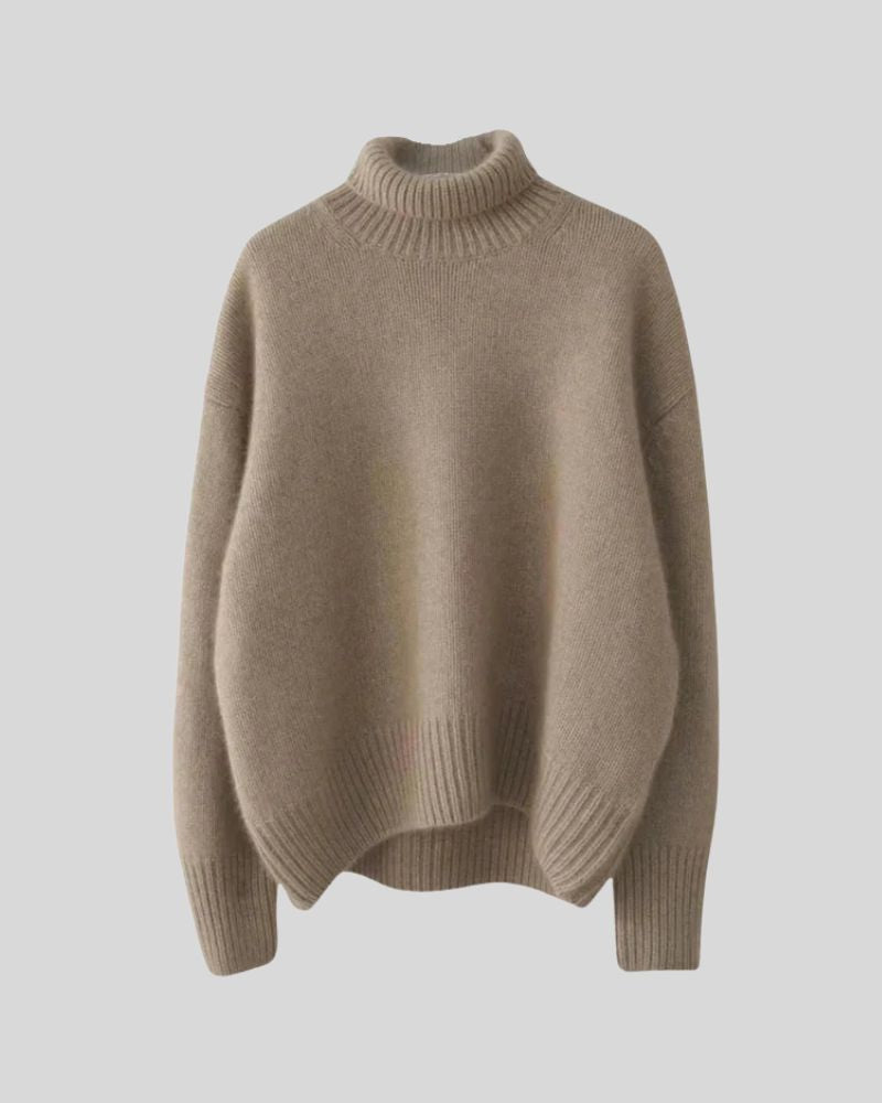 Éléna | Pull Col Montant Chic & Confort