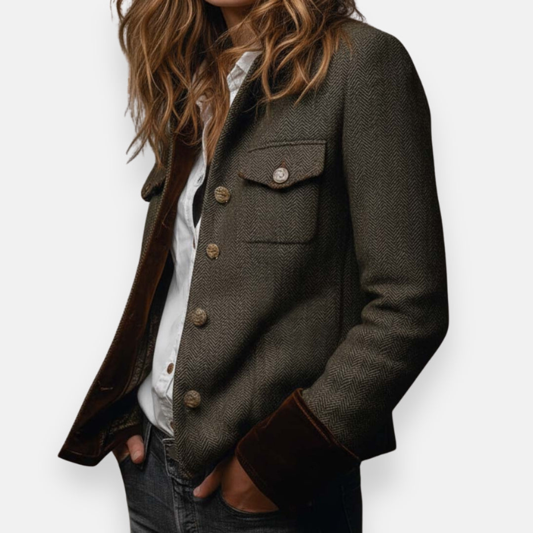 Alma | Veste chic à finitions velours