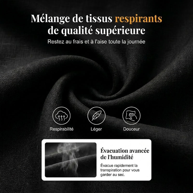 🌸 Robe courte boutonnée en coton et lin pour femme ✨ Un indispensable de votre nouvelle garde-robe