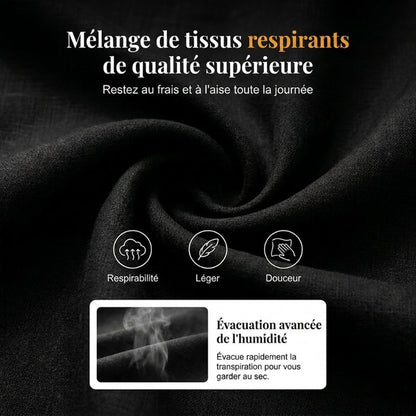 🌸 Robe courte boutonnée en coton et lin pour femme ✨ Un indispensable de votre nouvelle garde-robe