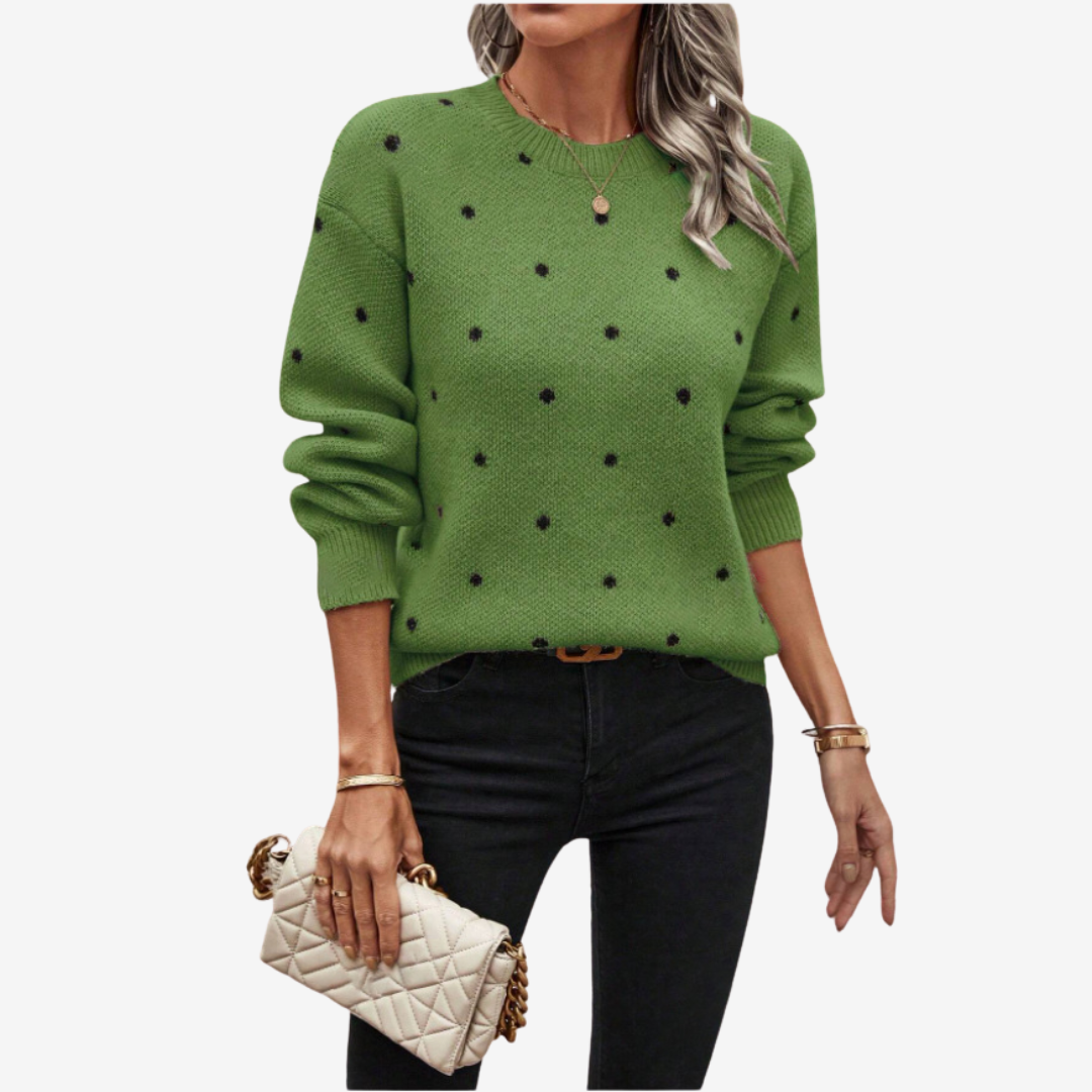 Aveline | Pull à Pois Élégant