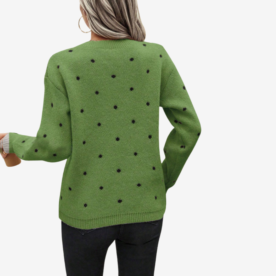 Aveline | Pull à Pois Élégant