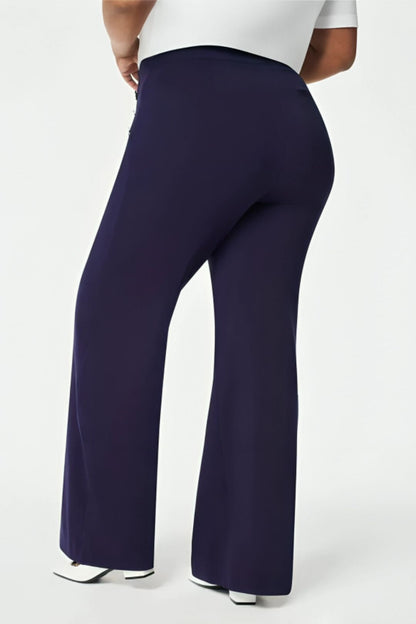 Mara | Pantalon Taille Haute à Boutons Dorés