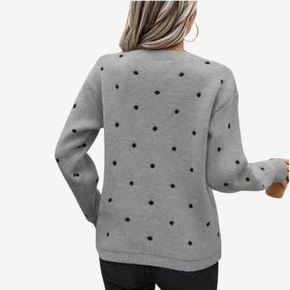 Aveline | Pull à Pois Élégant