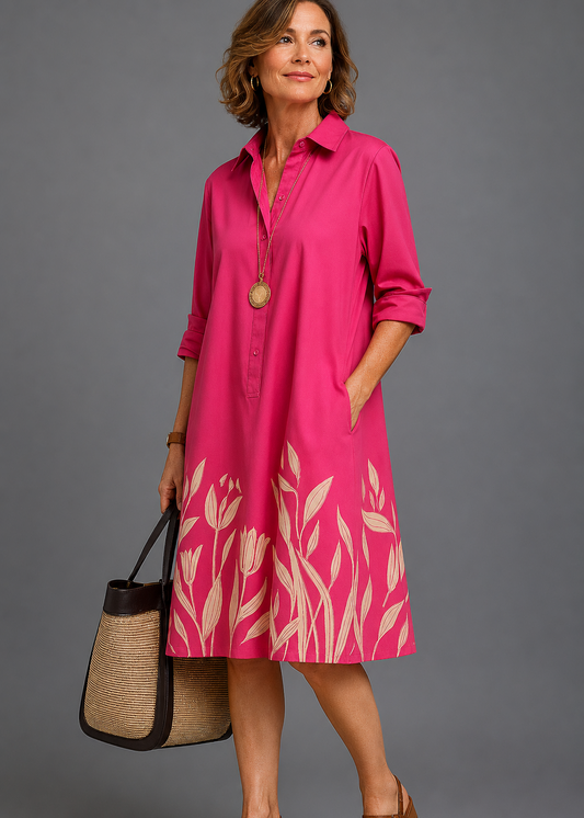 Lyséa™ | Robe chemise midi chic