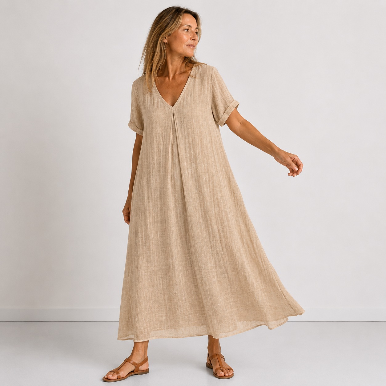 Violette — Robe midi femme élégante