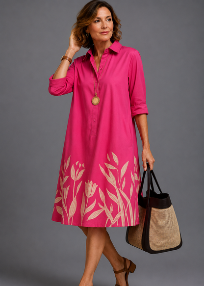 Lyséa™ | Robe chemise midi chic