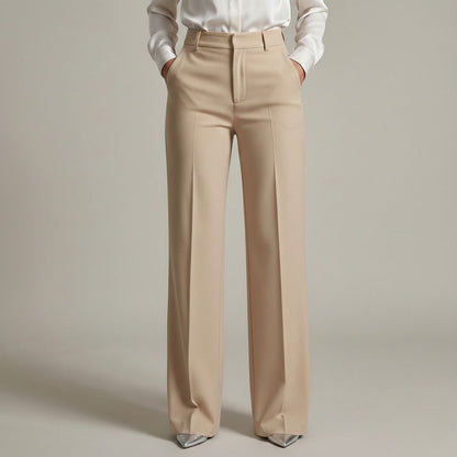 Selma | Pantalon Tailleur Taille Haute Élancé