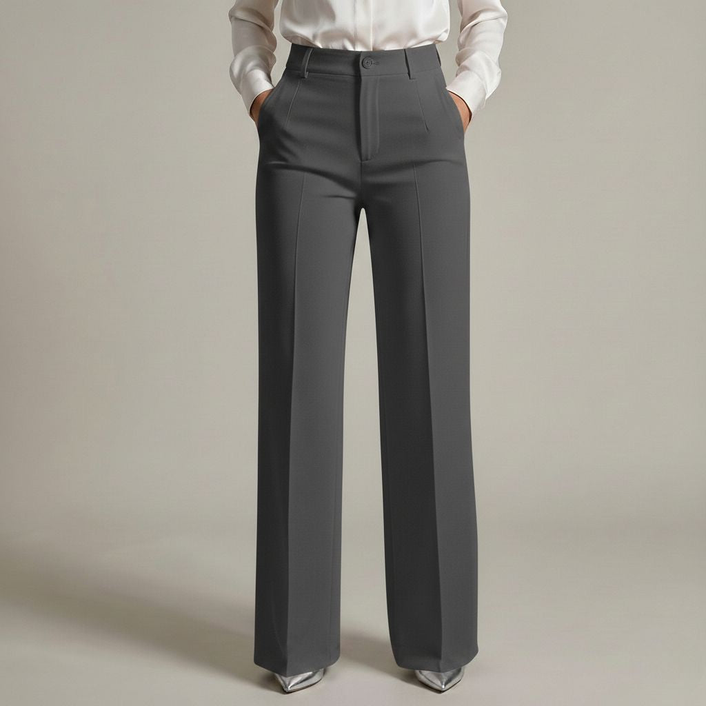 Selma | Pantalon Tailleur Taille Haute Élancé