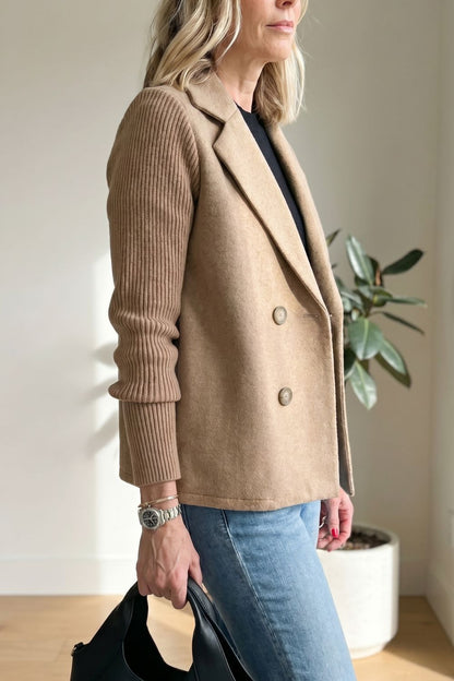 Camela™ Blazer à Manches Tricotées
