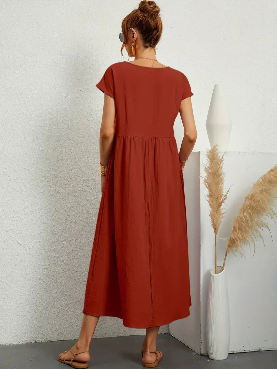 Gabrielle™ — Robe midi fluide élégance intemporelle