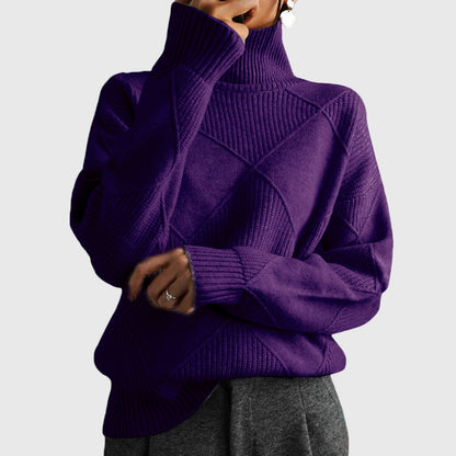 Agathe | Pull Col Montant Texturé