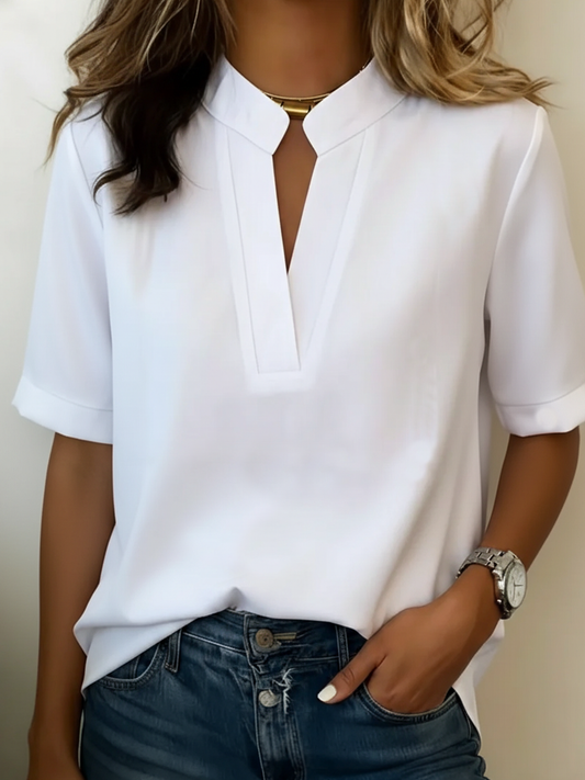 Élise — Blouse élégante au col raffiné