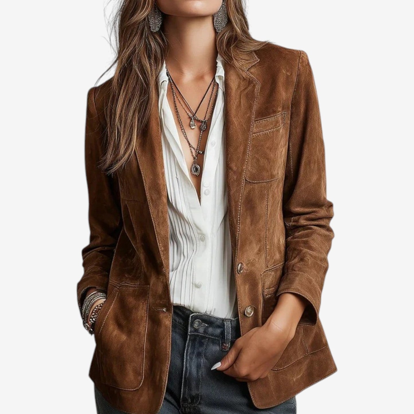 Miruna | Blazer Suédée