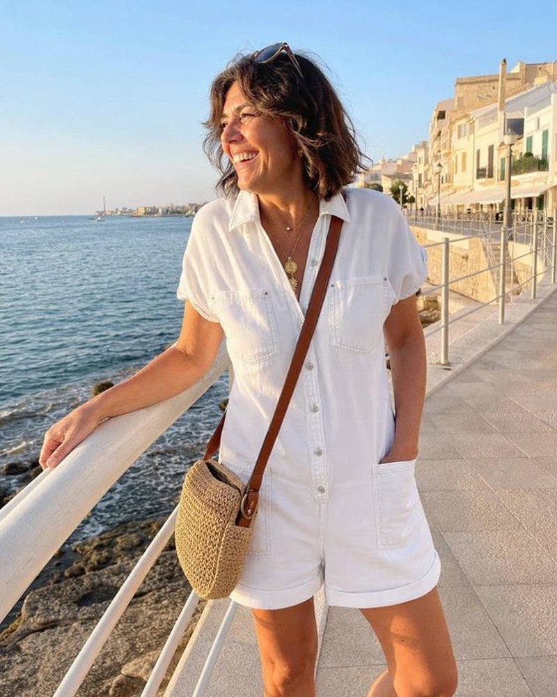 Combishort Capri en Denim
