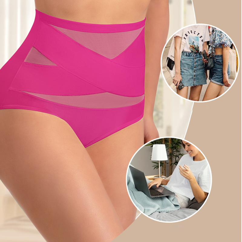 Culotte Gainante Taille Haute - Lingerie Sculptante Sans Couture (Effet Ventre Plat)