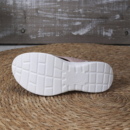 👡 Sandales compensées en maille respirante pour femmes – légères et confortables