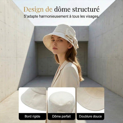 👒Capeline de Plage à Nœud – pliable, protection solaire à 360° 🎀